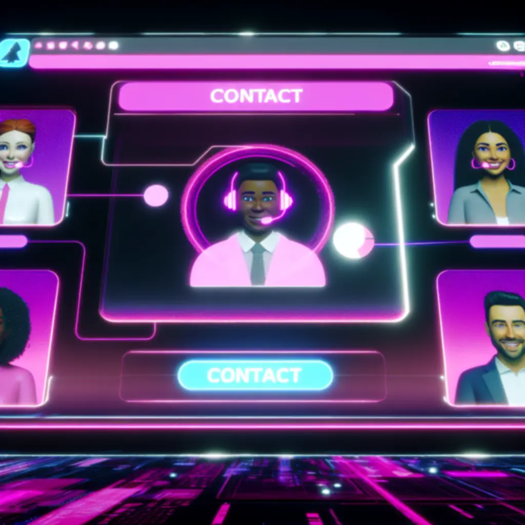 Ilustracja kontaktu i wsparcia klienta