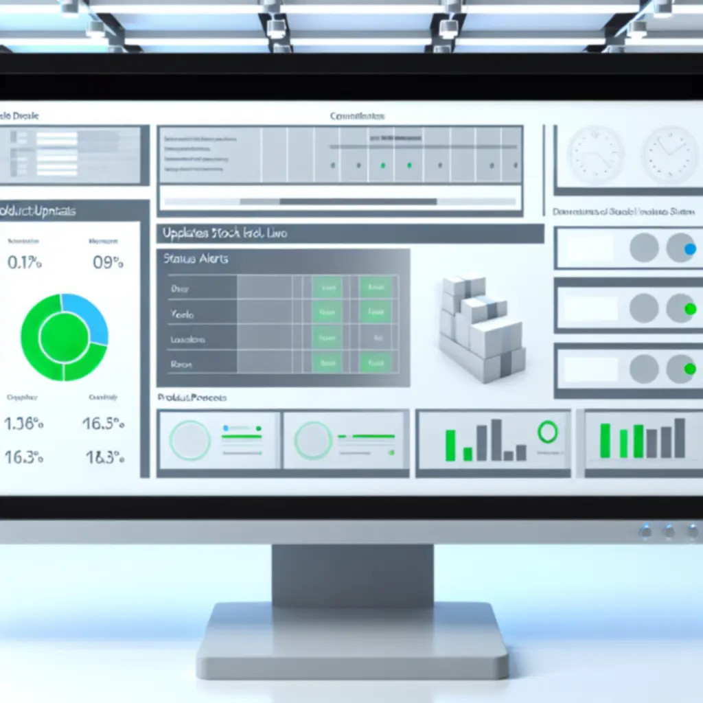 Widok panelu magazynowego z aktualizacjami stanów w czasie rzeczywistym