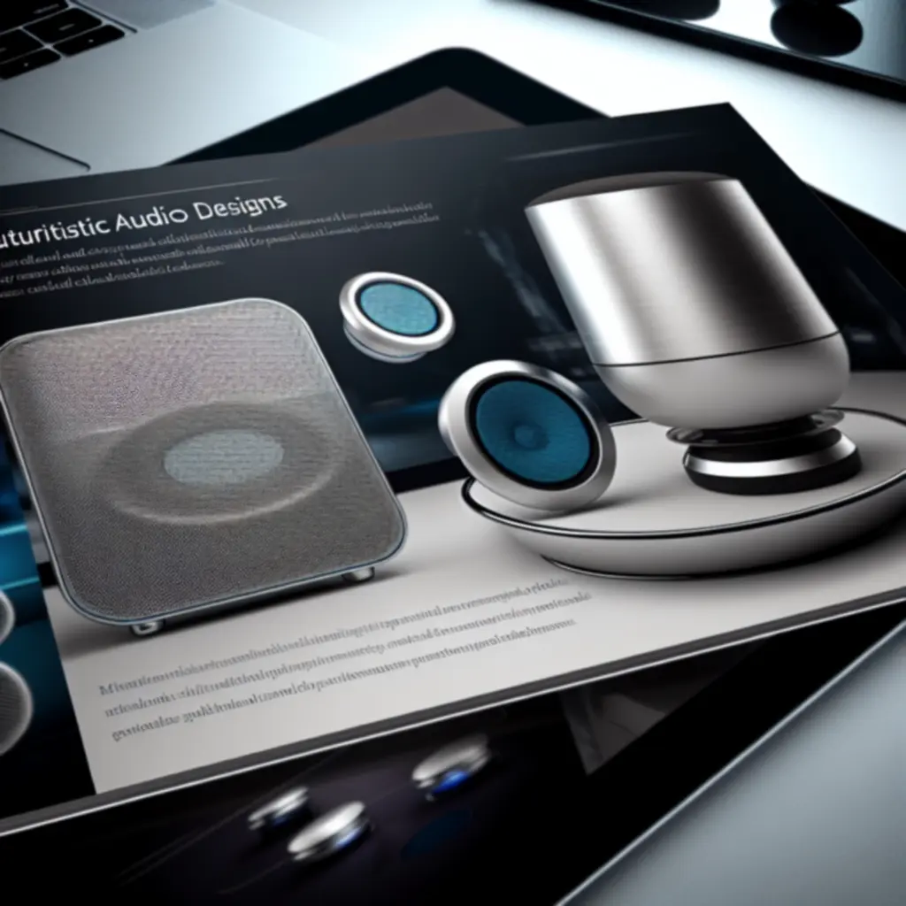 Nowoczesne, stylowe urządzenia audio w neonowej estetyce